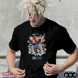 One Piece Luffy Gear Battle-Worn Anime Manga T Shirt