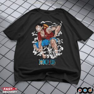 One Piece Luffy Gear Battle-Worn Anime Manga T Shirt