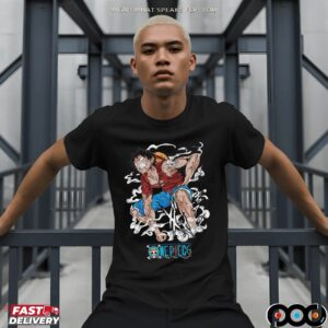One Piece Luffy Gear Battle-Worn Anime Manga T Shirt