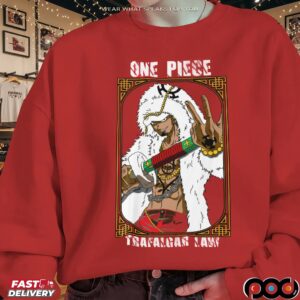 One Piece Trafalgar Law Sword Pose Anime Graphic T Shirt