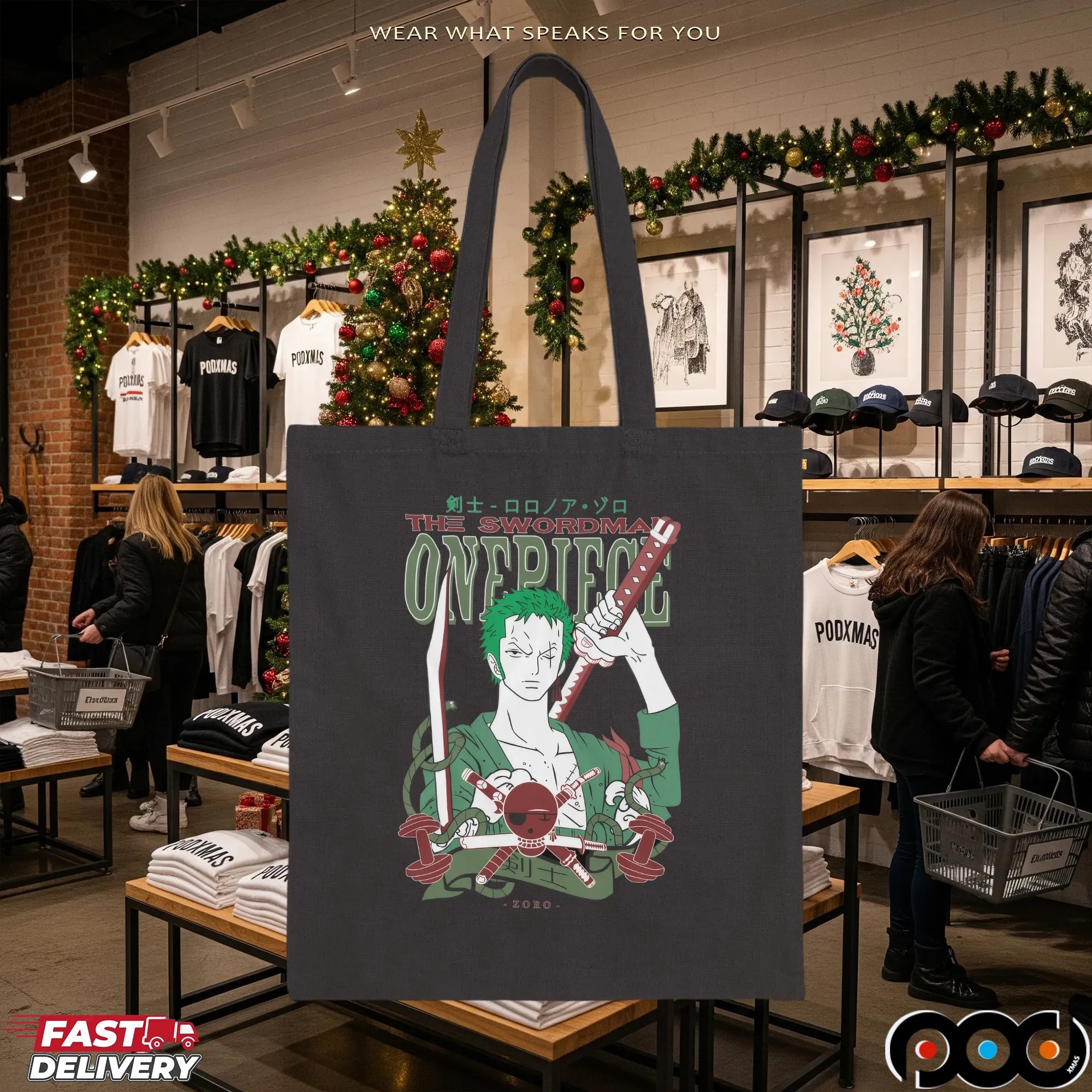 One Piece Zoro The Swordsman Theme Rare Anime T Shirt