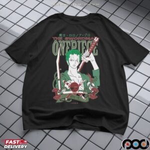 One Piece Zoro The Swordsman Theme Rare Anime T Shirt
