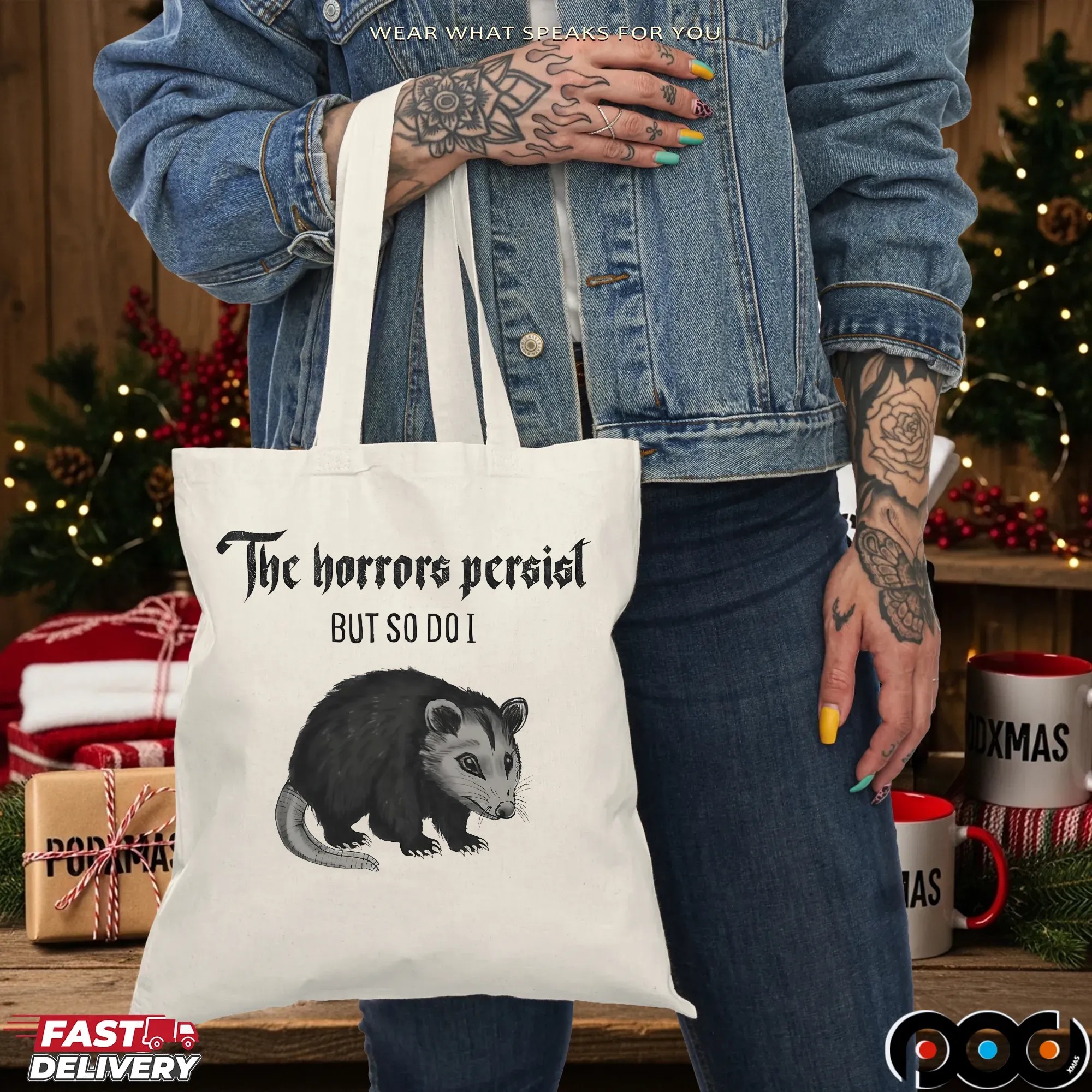 Opossum The Horrors Persist But So Do I T Shirt