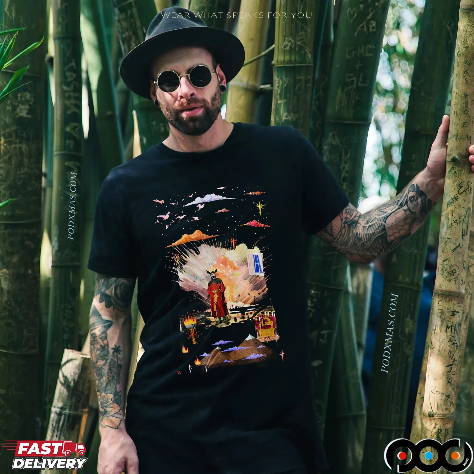 Other World Abstract Cosmic Devil Explosion Shirt