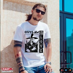 Outlaw For Your Love Bird Boot T Shirt