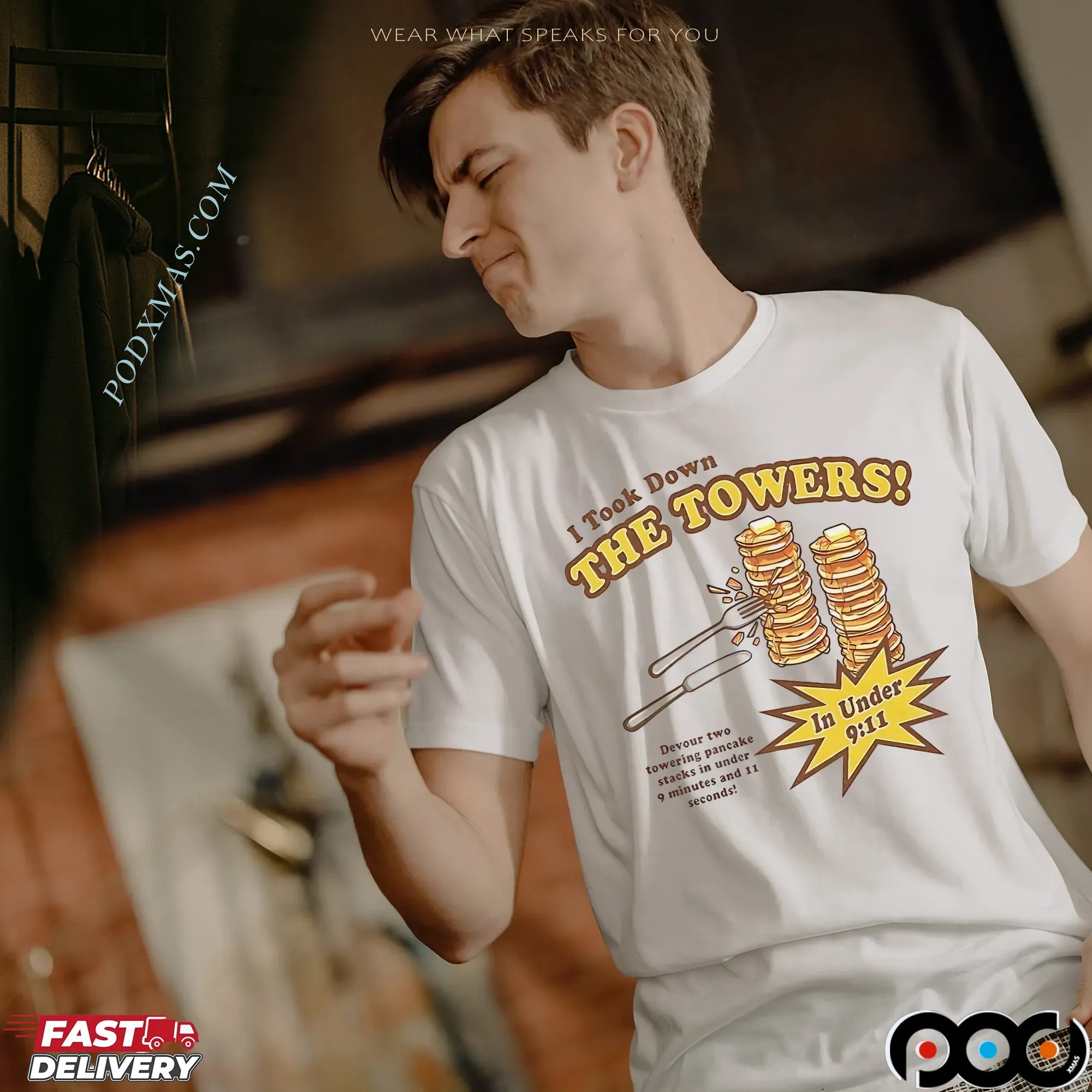 Pancakes Took Down The Towers In Under 9 Minutes And 11 Seconds T Shirt