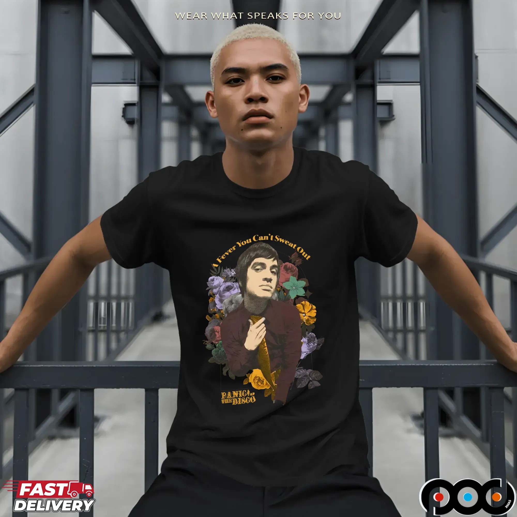 Panic! At The Disco A Fever You Can't Sweat Out Brendon Urie Portrait T-Shirt
