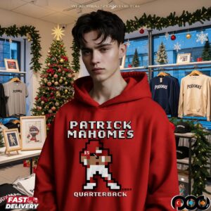 Patrick Mahomes Quarterback Retro Baller Pixel T Shirt