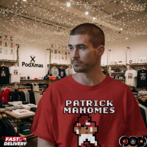 Patrick Mahomes Quarterback Retro Baller Pixel T Shirt