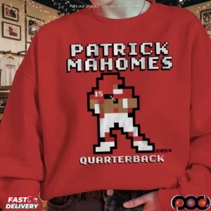 Patrick Mahomes Quarterback Retro Baller Pixel T Shirt