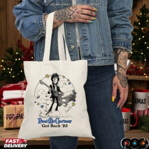 Paul McCartney Got Back Floral Tour 2025 Cartoon T Shirt