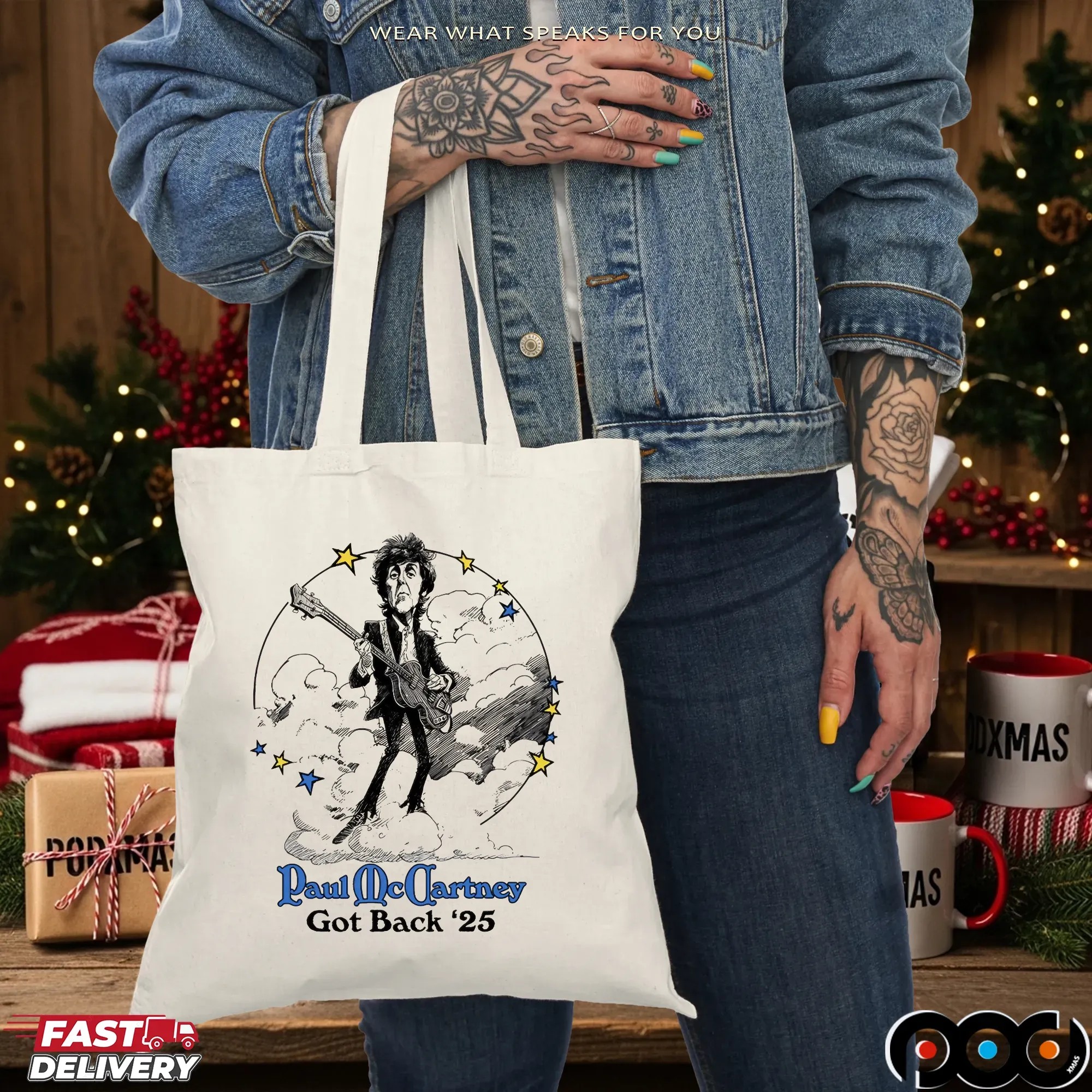 Paul McCartney Got Back Floral Tour 2025 Cartoon T Shirt