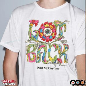Paul McCartney Got Back Floral Tour 2025 T Shirt