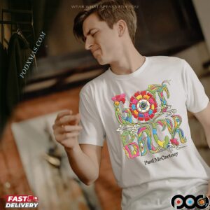 Paul McCartney Got Back Floral Tour 2025 T Shirt