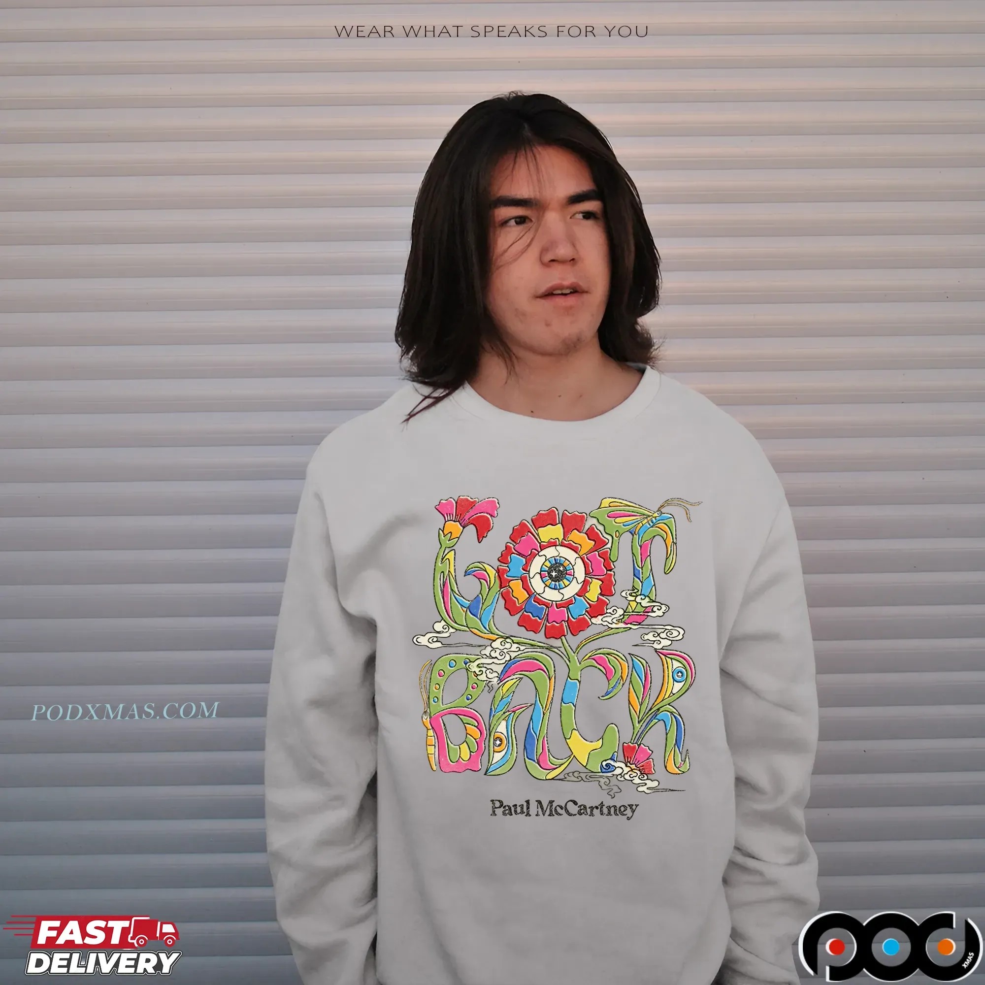 Paul McCartney Got Back Floral Tour 2025 T Shirt