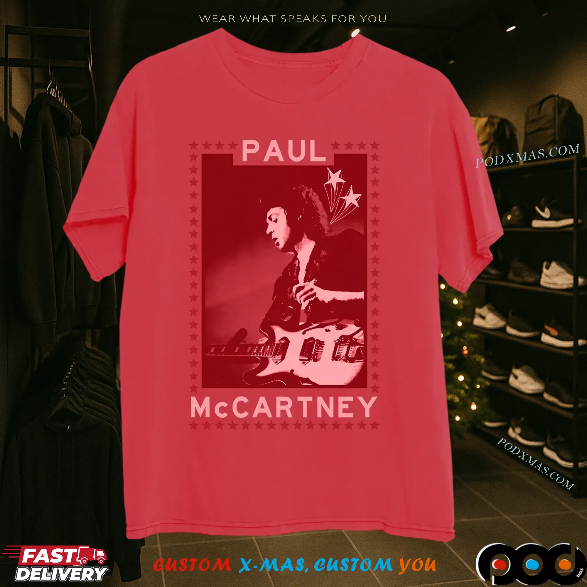 Paul McCartney Got Back Red T Shirt Paul McCartney Got Back Red T Shirt