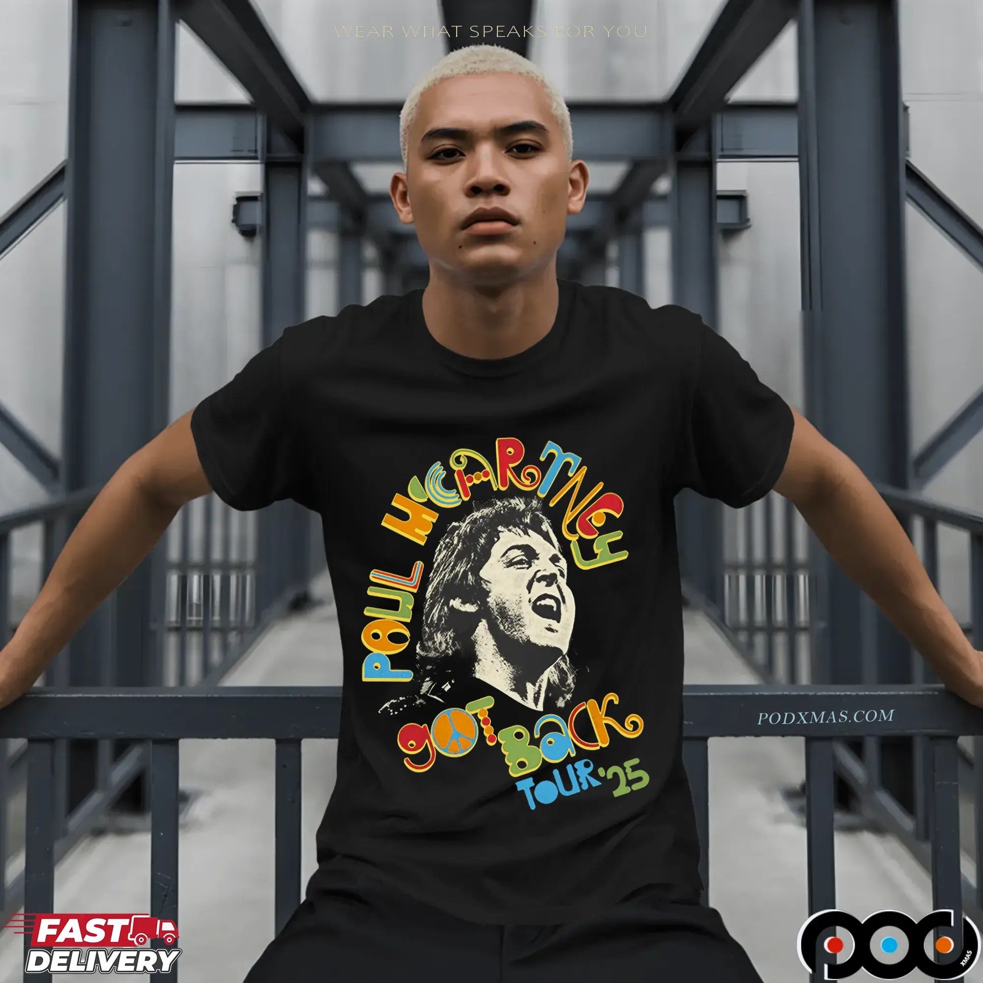 Paul McCartney Got Back Tour 2025 Graphic T Shirt