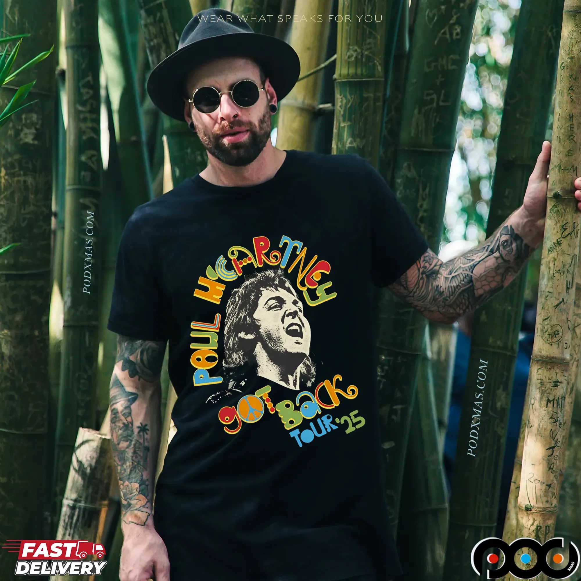 Paul McCartney Got Back Tour 2025 Graphic T Shirt