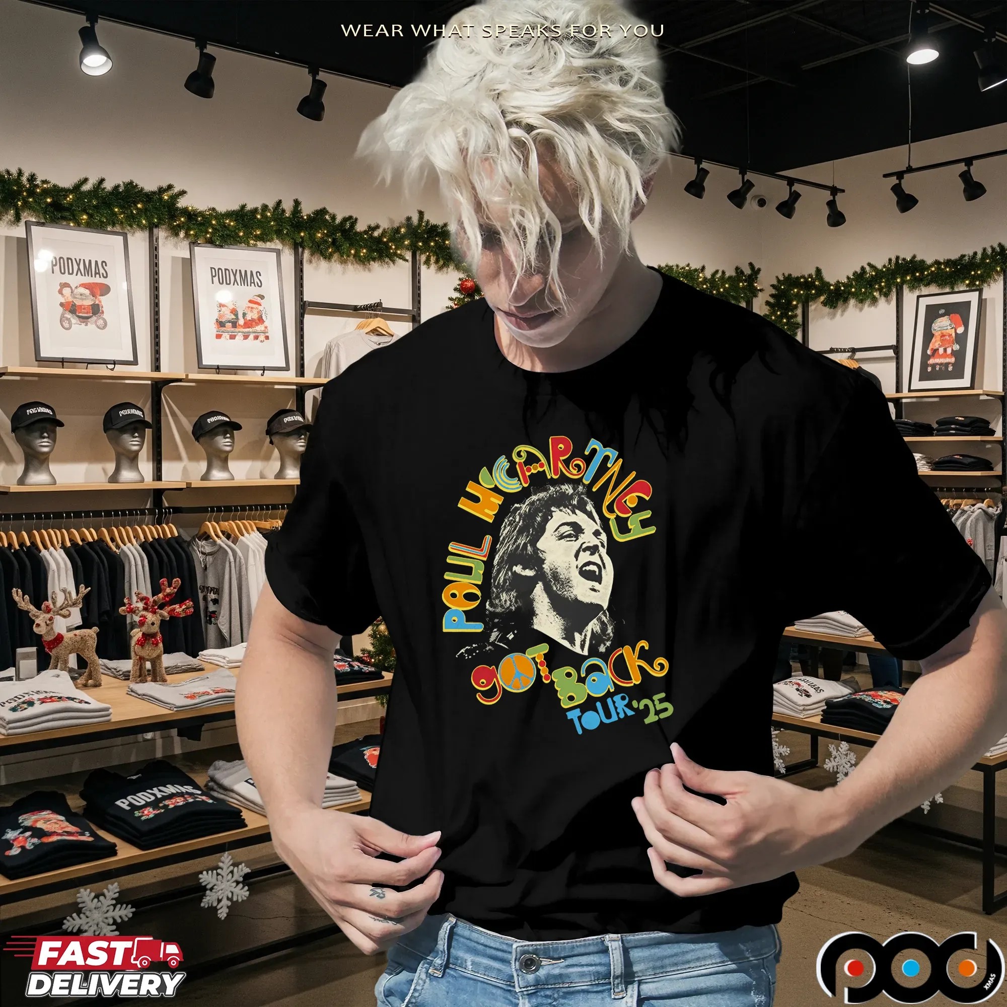 Paul McCartney Got Back Tour 2025 Graphic T Shirt