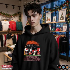 Peanuts Fall It’s The Most Wonderful Time Of The Year Georgia Bulldogs Holiday T Shirt