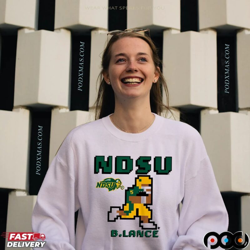 North Dakota State Football Bryce Lance Retro Baller Pixel Style T Shirt