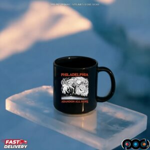 Philadelphia Abandon All Hope Philadelphia Flyer Hockey Player Graphic T Shirt