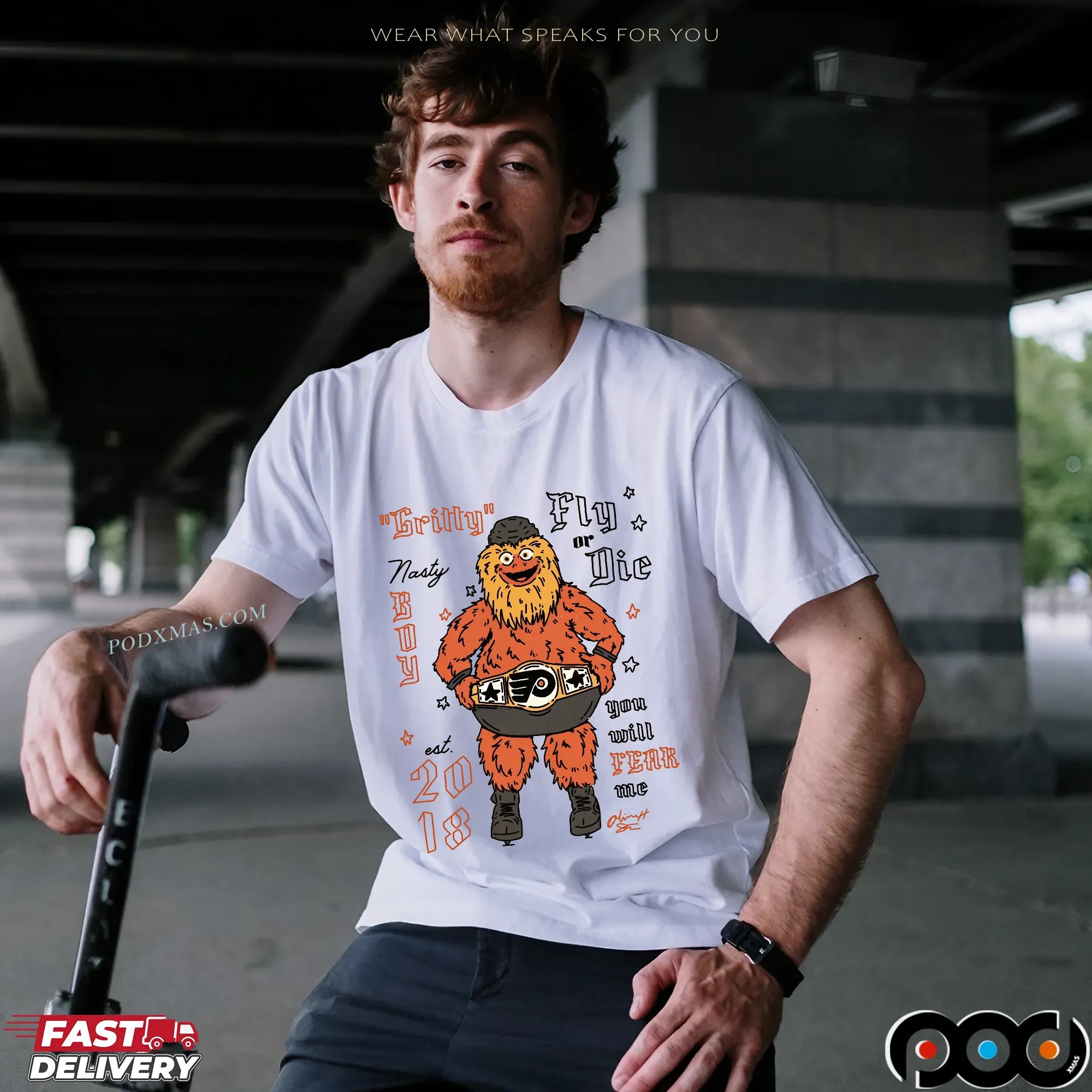 Philadelphia Flyers Gritty Fly Or Die You Will Fear Me Est 2018 T Shirt Philadelphia Flyers Gritty Fly Or Die You Will Fear Me Est 2018 T Shirt