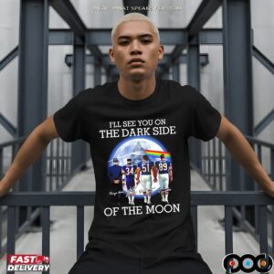 Pink Floyd Chicago Bears I'll See You On The Dark Side Of The Moon T Shirt