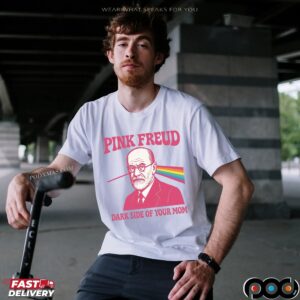 Pink Freud Dark Side Of Your Mom Rainbow Meme T Shirt