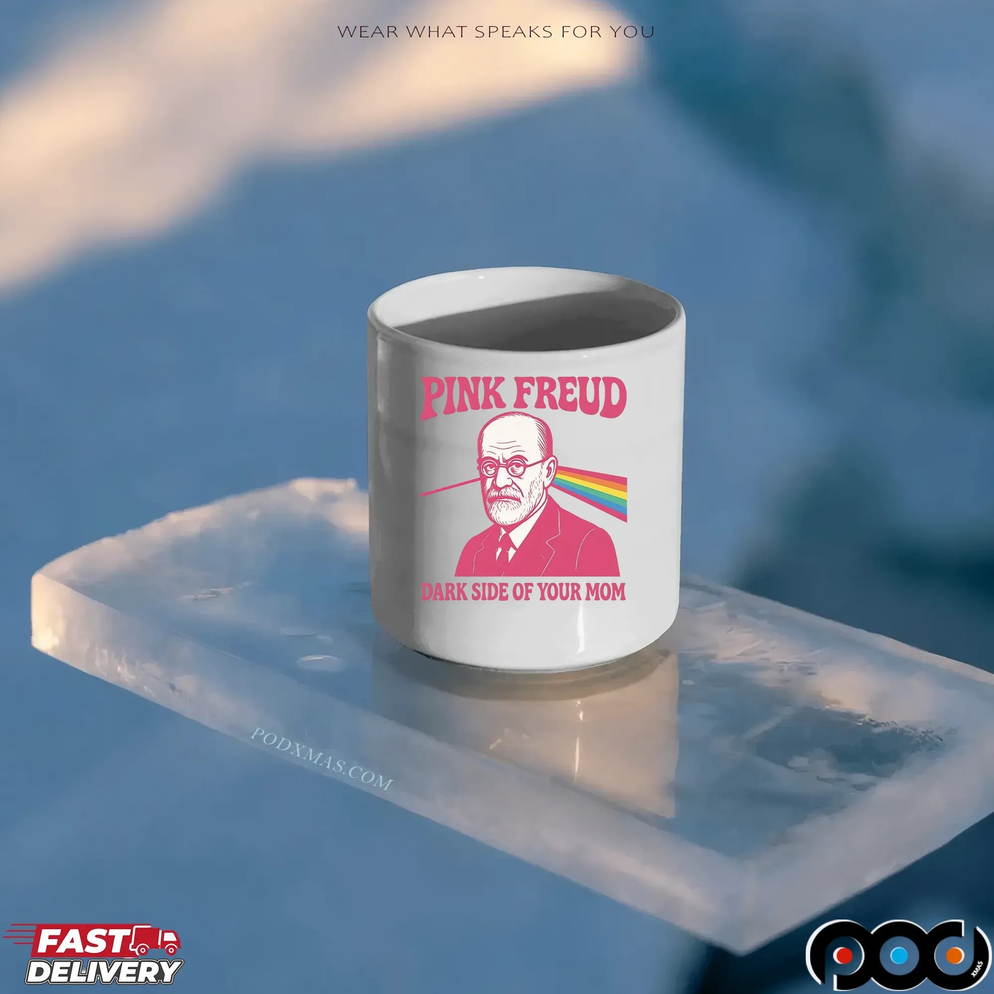 Pink Freud Dark Side Of Your Mom Rainbow Meme T Shirt