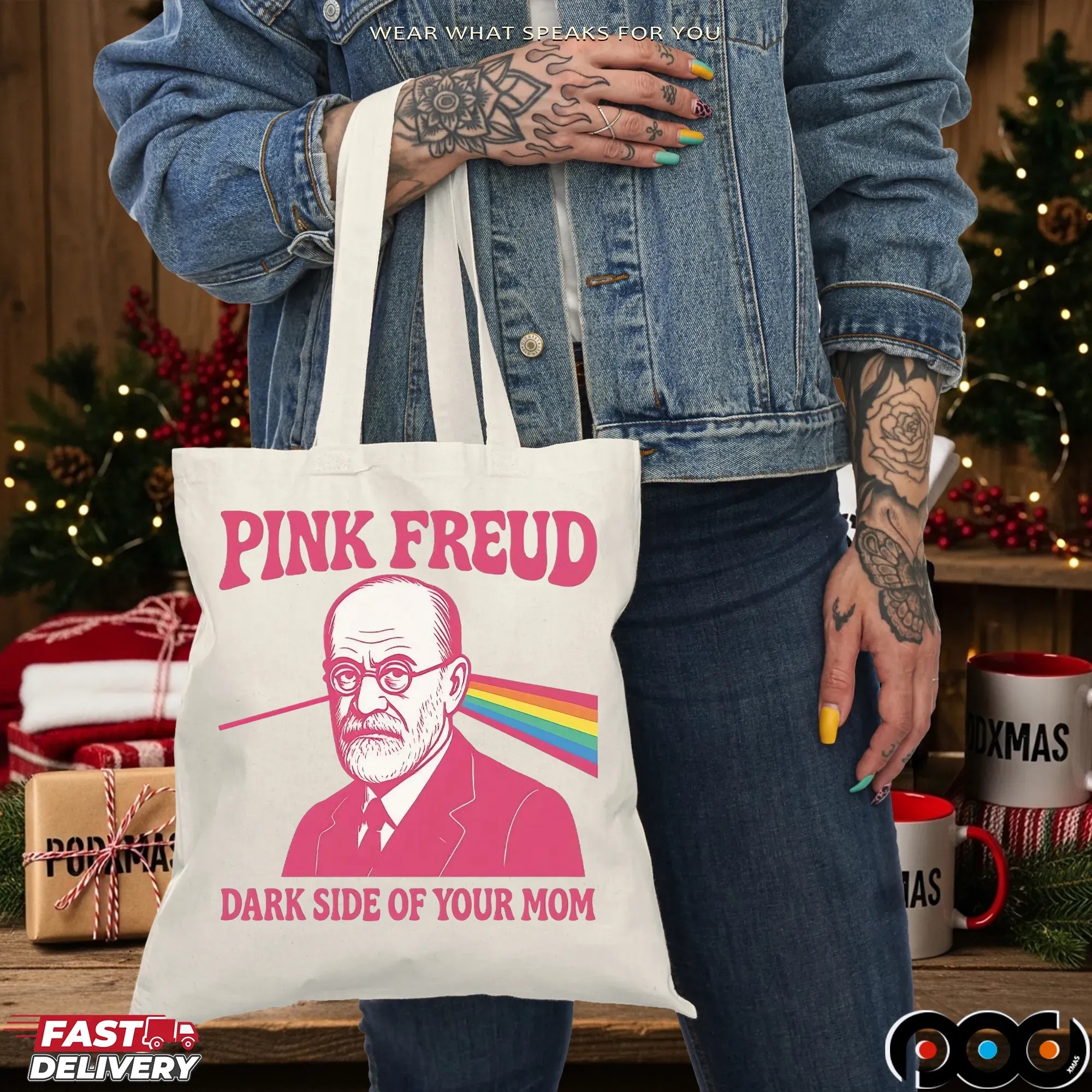 Pink Freud Dark Side Of Your Mom Rainbow Meme T Shirt