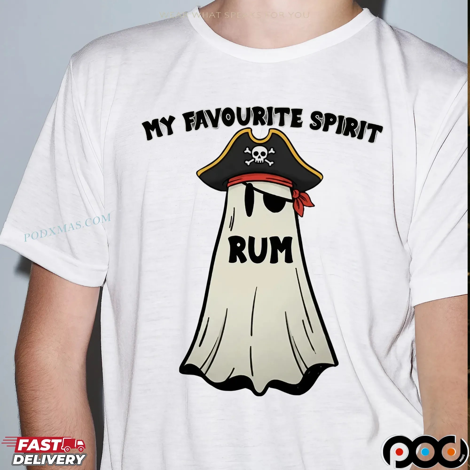 Pirates Ghost My Favorite Spirit Rum T Shirt