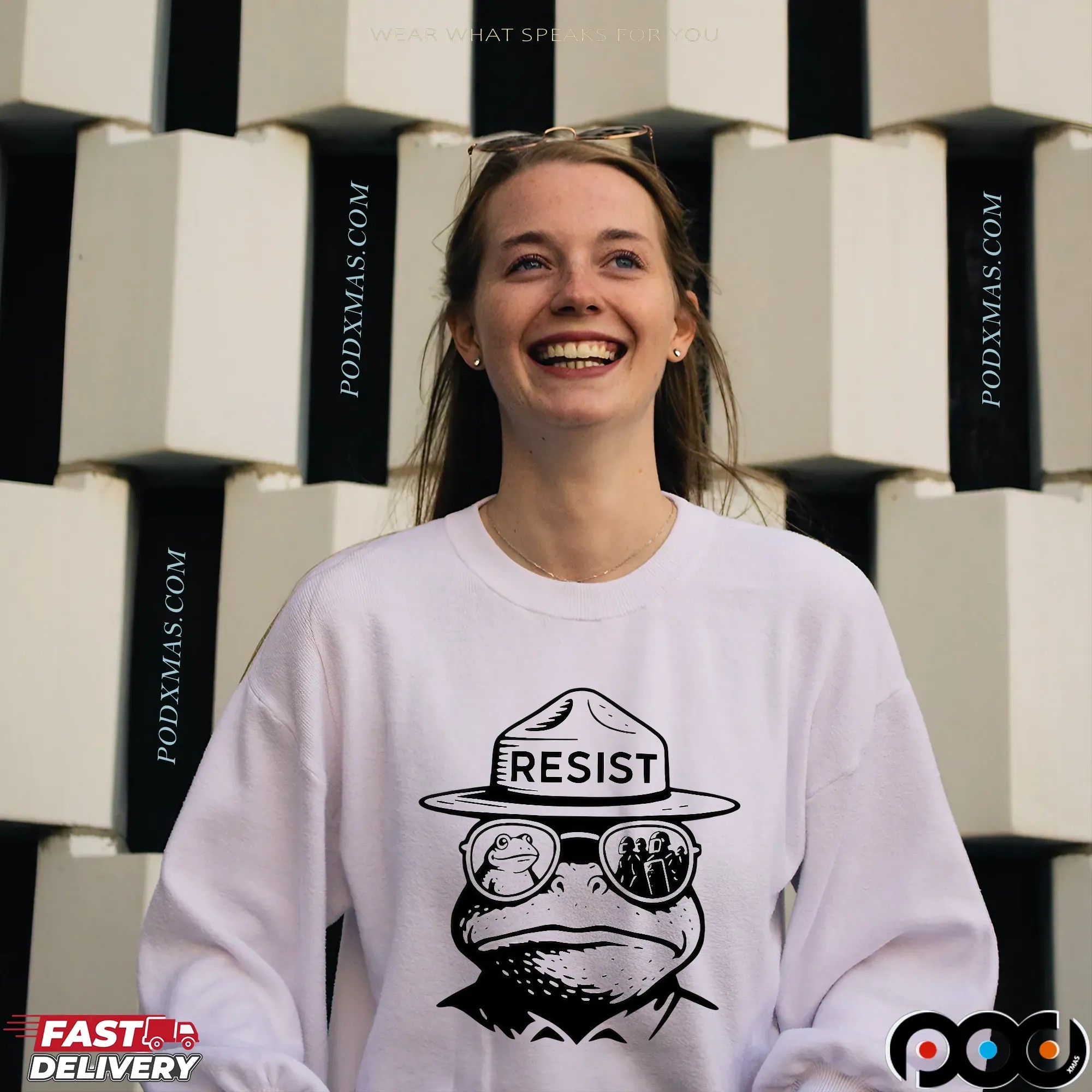 Portland Frog Resist Bear T Shirt