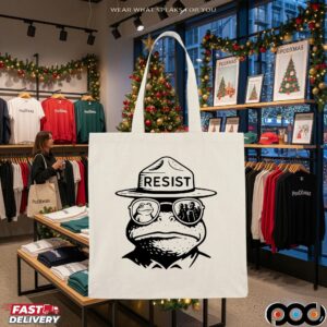 Portland Frog Resist Bear T Shirt
