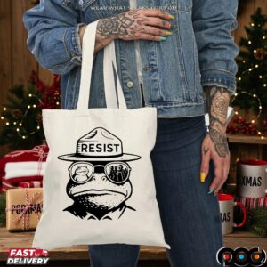 Portland Frog Resist Bear T Shirt