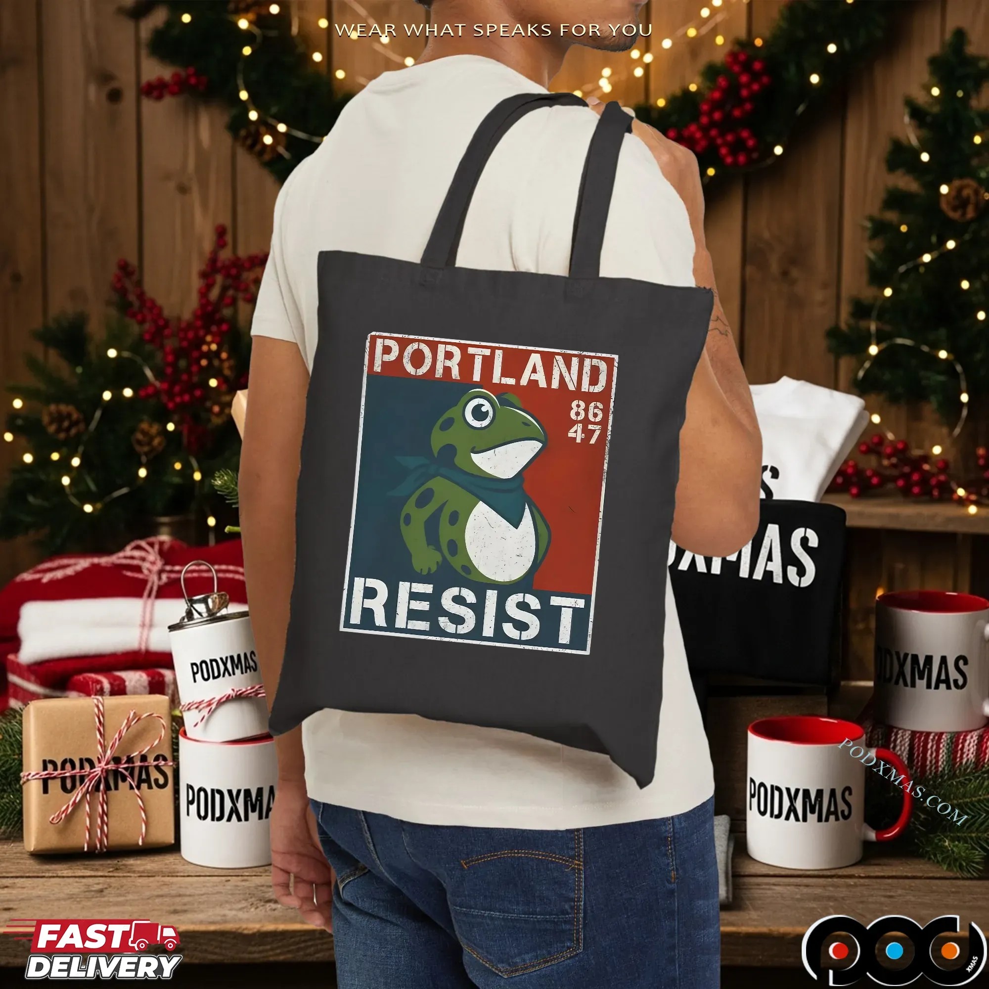 Portland Resist 8647 Frog T Shirt