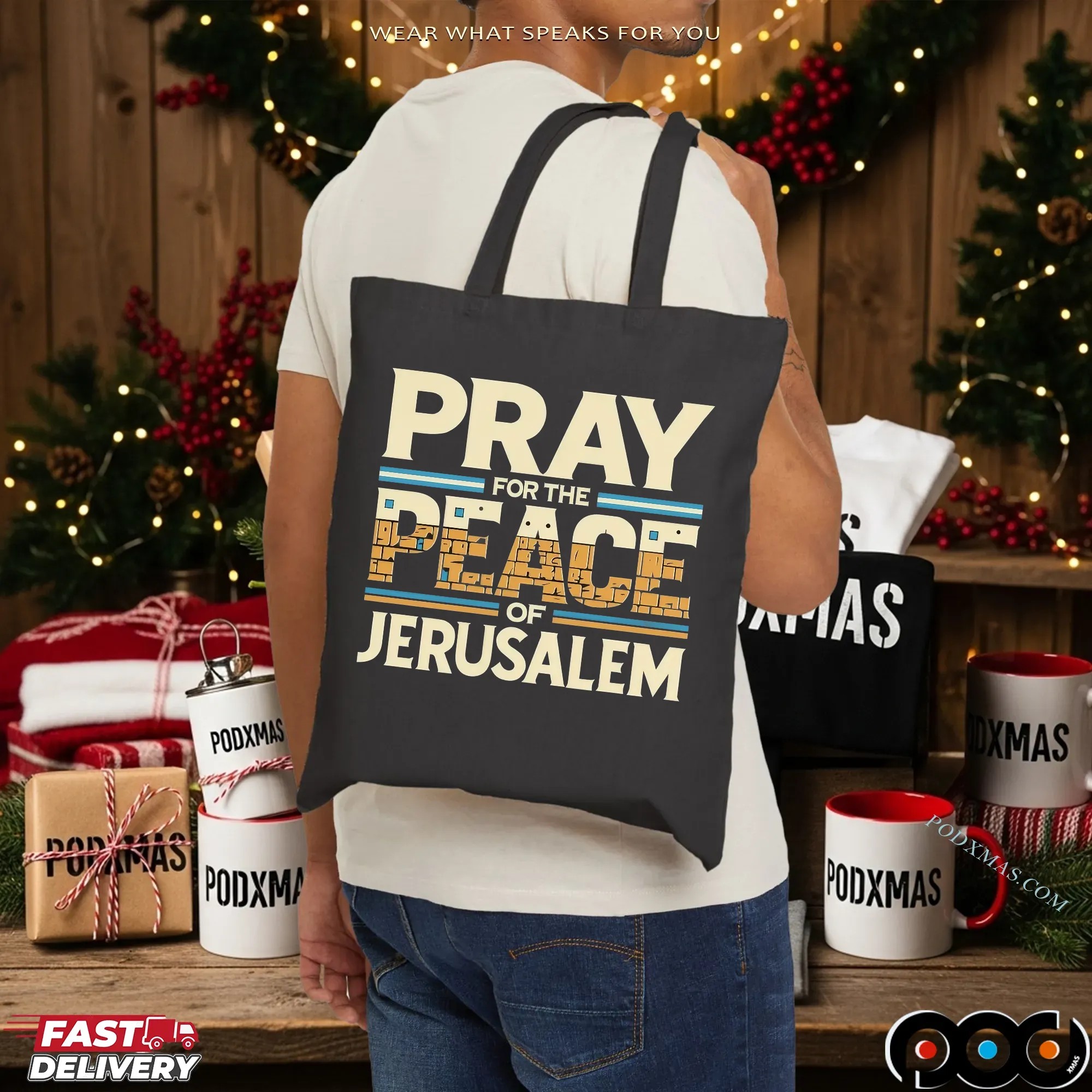 Pray For The Peace Of Jerusalem Graphic T Shirt