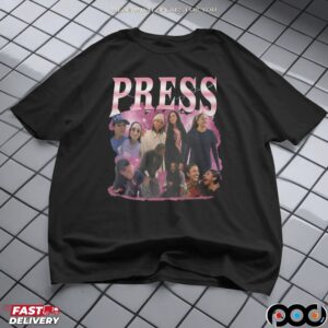 Press Pink Lightning Collage Basketball Players shirt