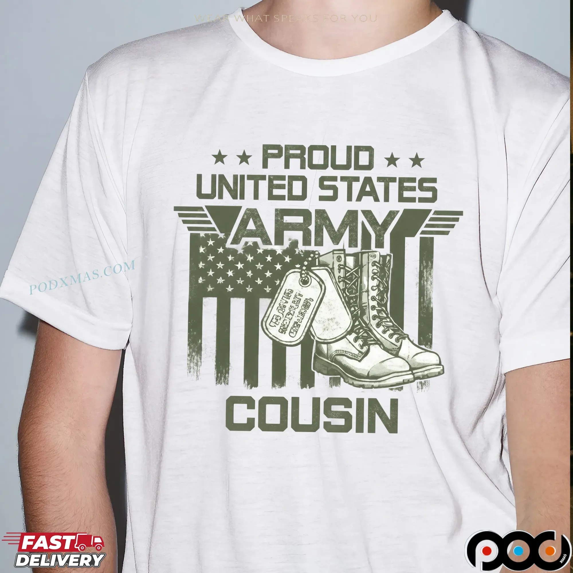 Proud United States Army Cousin T Shirt