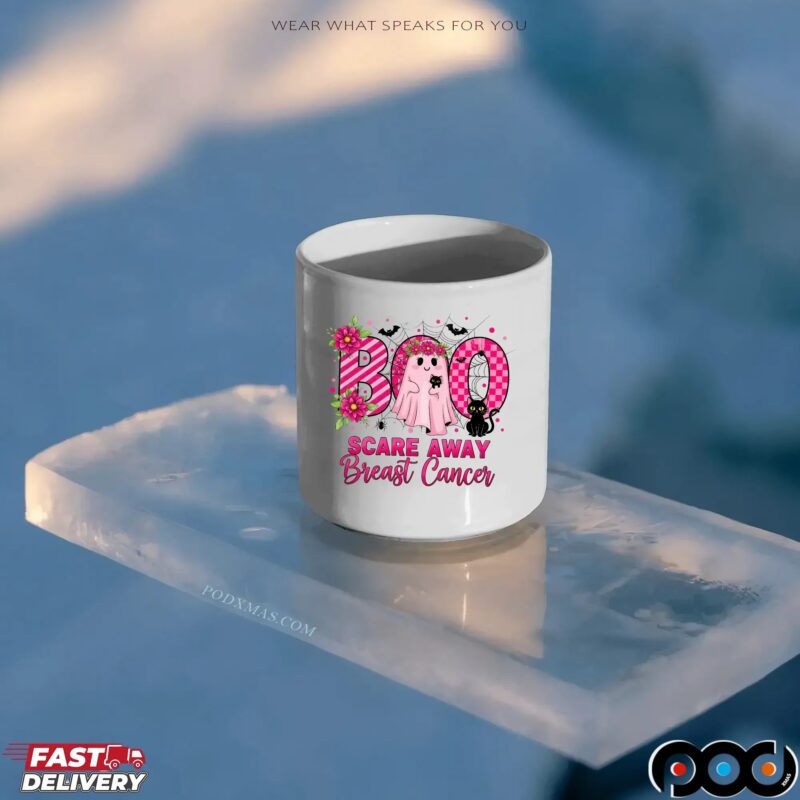 Boo Scare Away Breast Cancer, Breast Cancer Awareness Halloween Ghost, Pink Ribbon Support Shirt, Cute Ghost October Shirt Boo Scare Away Breast Cancer, Breast Cancer Awareness Halloween Ghost, Pink Ribbon Support Shirt, Cute Ghost October Shirt