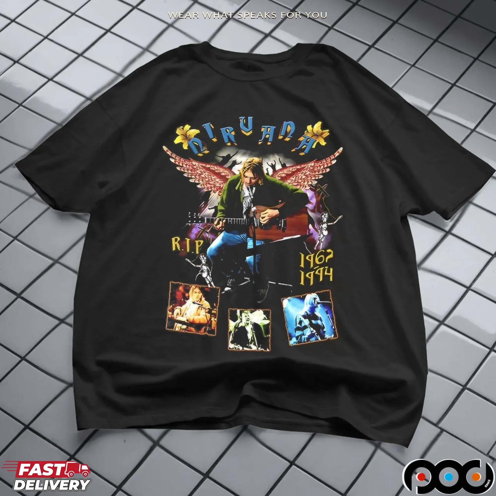 RIP Kurt Cobain Nirvana 1962 1994 Something In The Way T Shirt