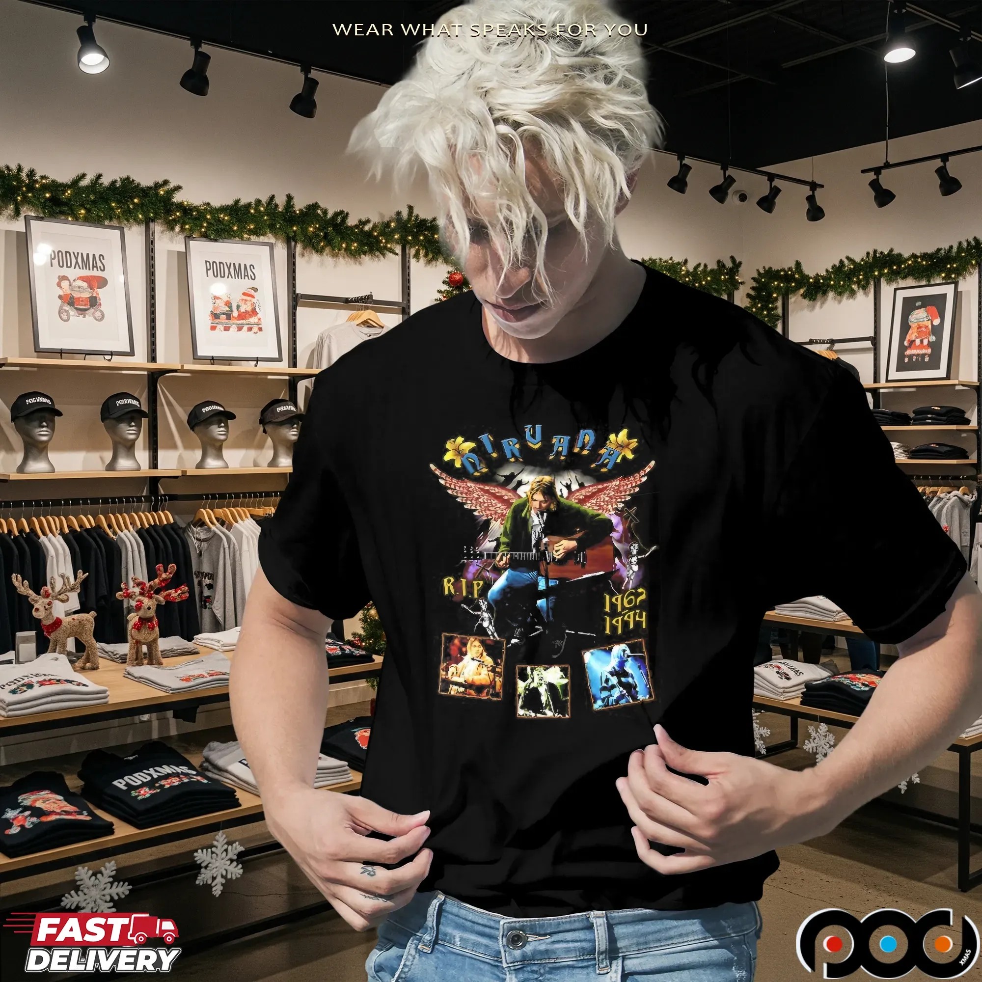 RIP Kurt Cobain Nirvana 1962 1994 Something In The Way T Shirt