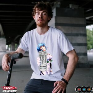 Rei Ayanami Monster Energy Neon Genesis Evangelion Anime T Shirt