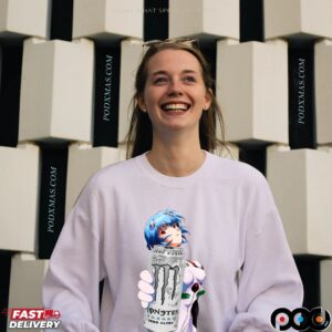 Rei Ayanami Monster Energy Neon Genesis Evangelion Anime T Shirt