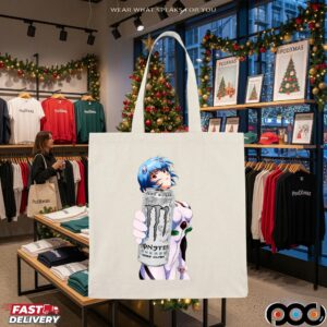 Rei Ayanami Monster Energy Neon Genesis Evangelion Anime T Shirt