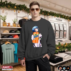 Rei Ayanami Orange Fanta Soft Drink Evangelion Anime T Shirt
