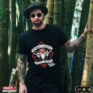Republic of Alberta Live free build West Gunslinger shirt