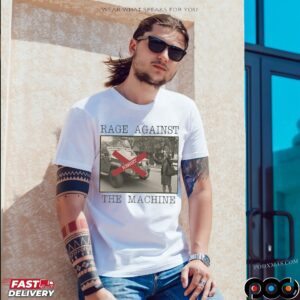 Resist Rage Against The Machine Vintage New York Woman Photo T Shirt