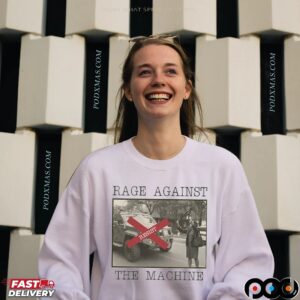 Resist Rage Against The Machine Vintage New York Woman Photo T Shirt