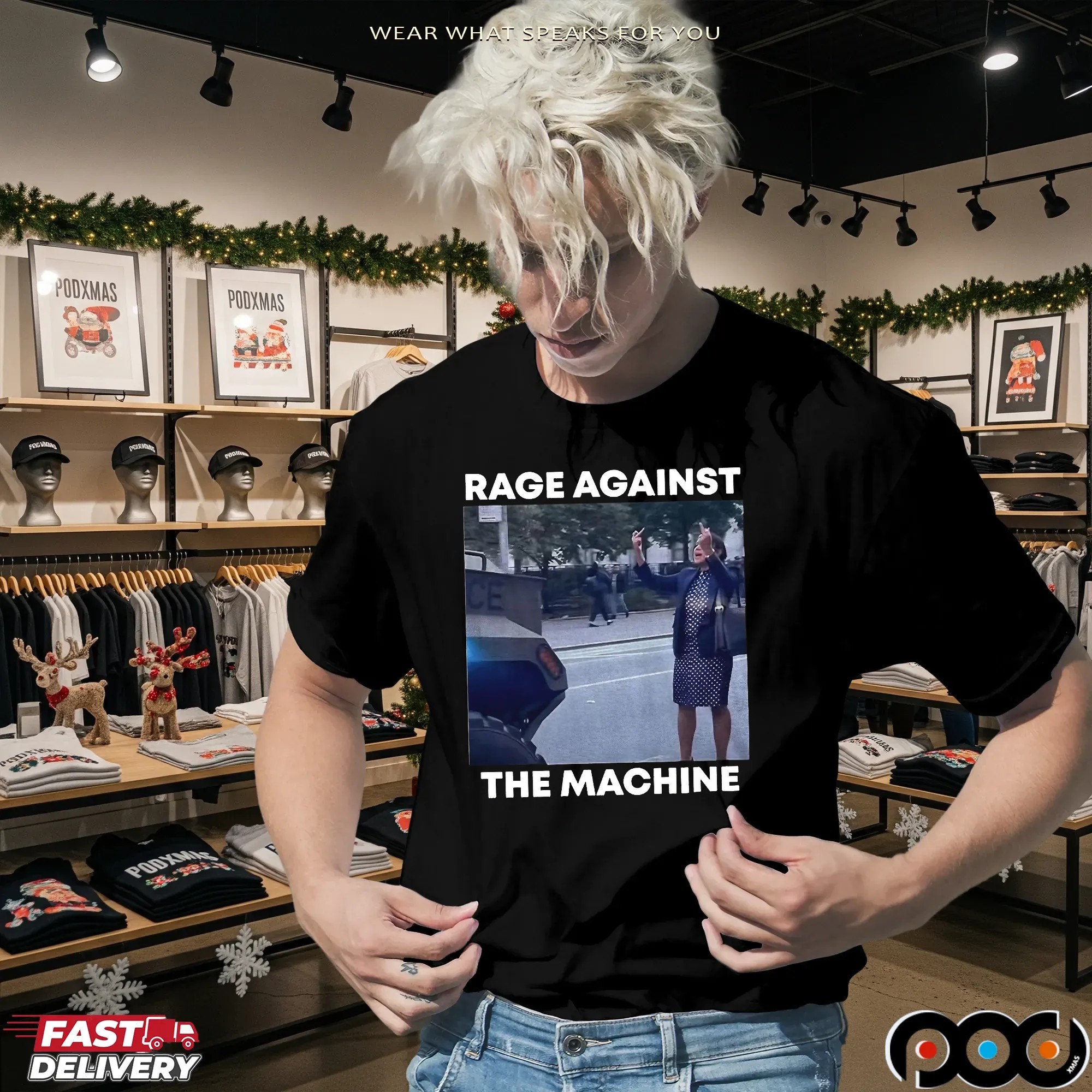 Resist Woman Rage Against The Machine T Shirt